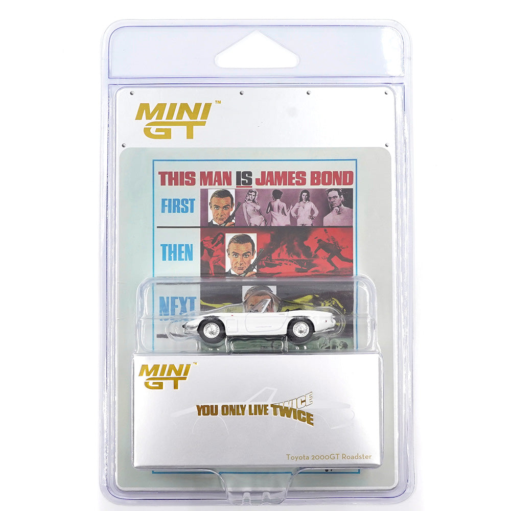 MINI GT 915-007E -ENGLISH BLISTER PACKAGING TOYOTA 2000GT ROADSTER “YOU ONLY LIVE TWICE”