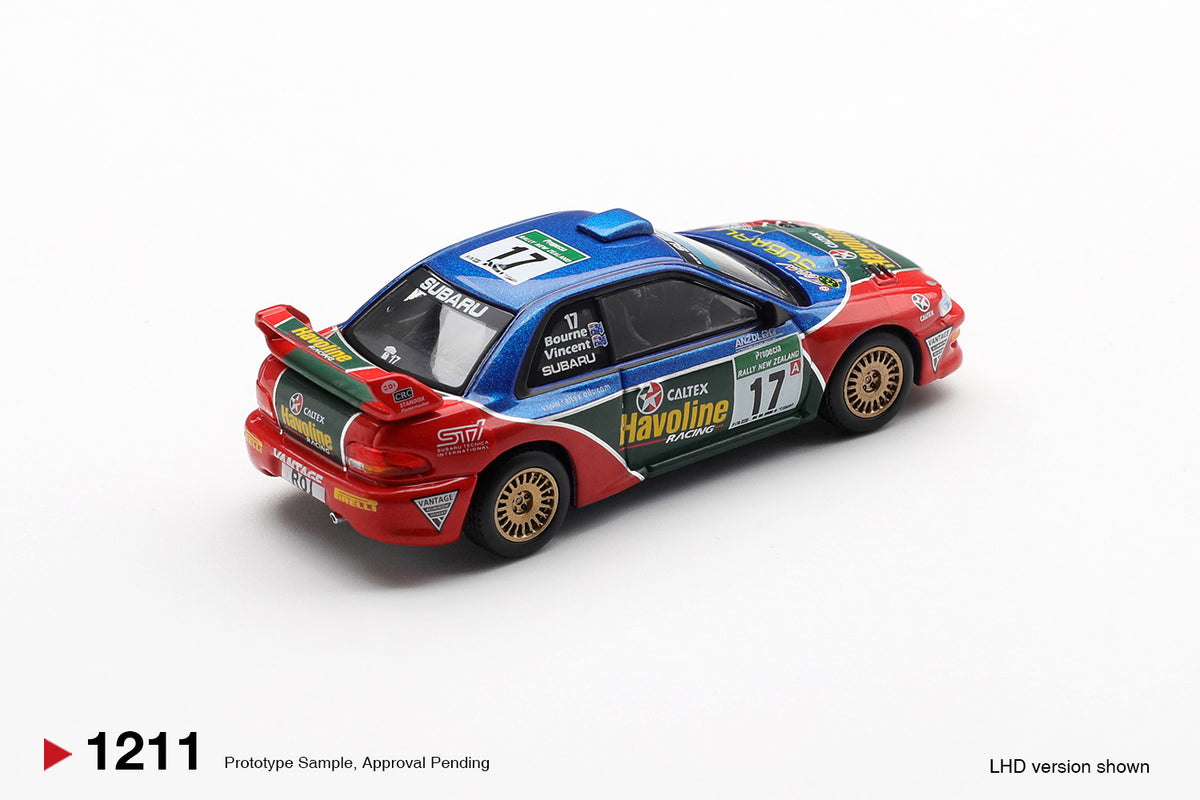 MINI GT 1211 Subaru Impreza WRC98 #17 2000 Rally New Zealand