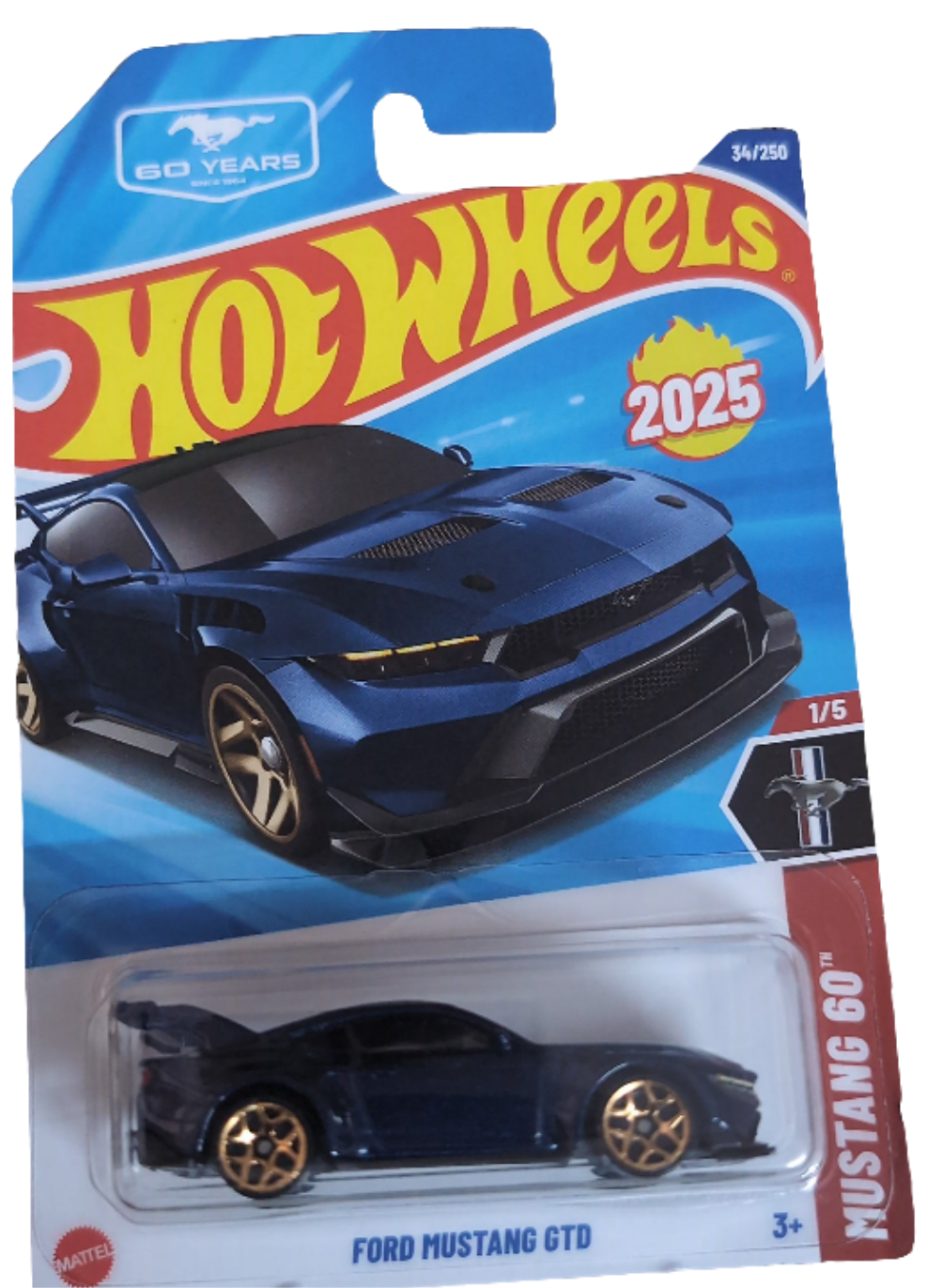 Hotwheels Ford Mustang GTD Combo of 3 cars