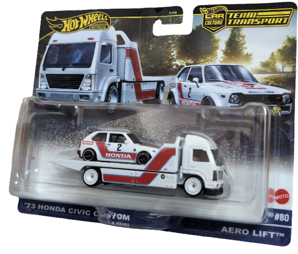 HOT WHEELS TEAM TRANSPORT 73 HONDA CIVIC CUSTOM