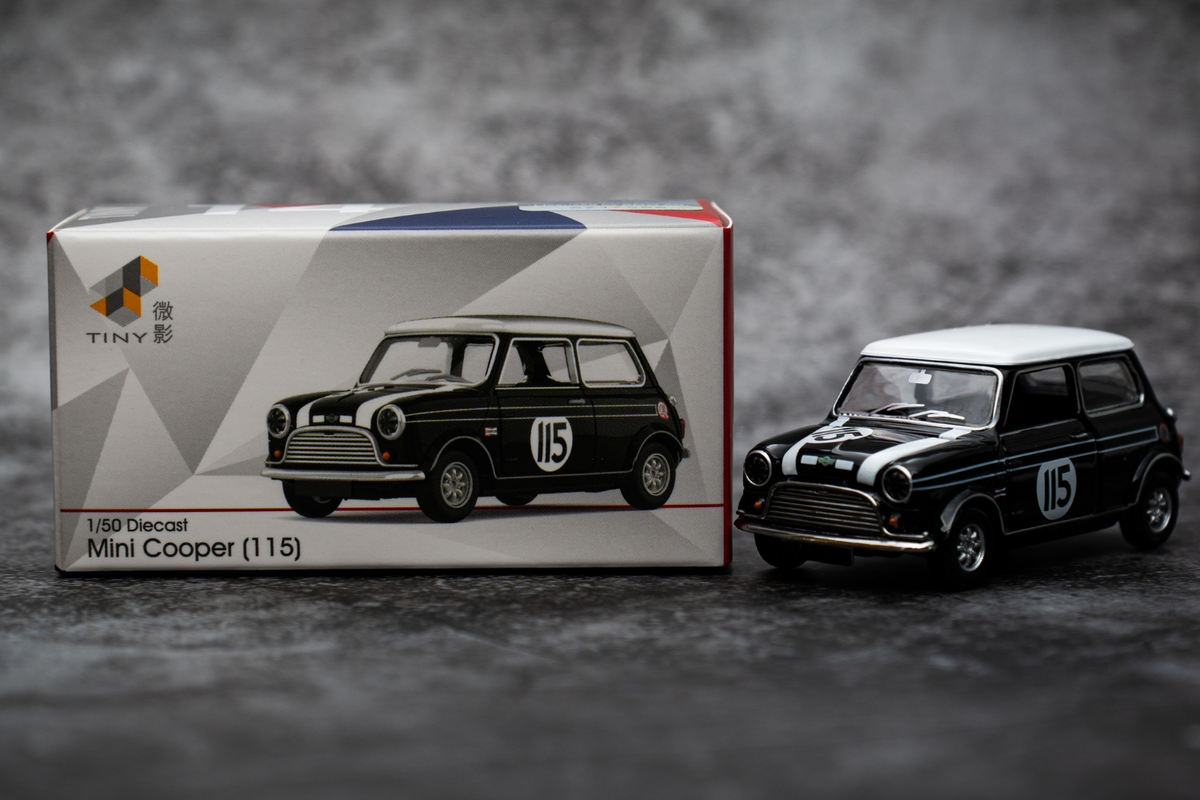 Tiny City Model Car Mini Cooper Black (115)