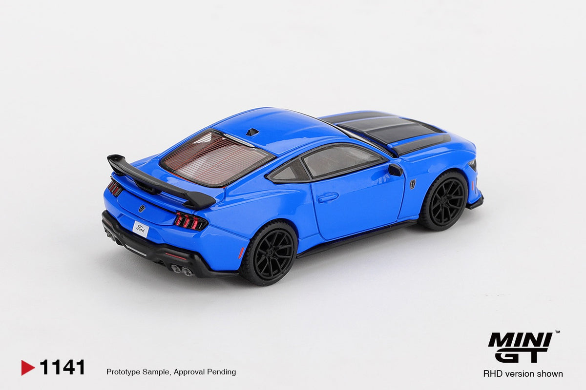 MINI GT 1141 FORD MUSTANG DARK HORSE 2024 GRABBER BLUE