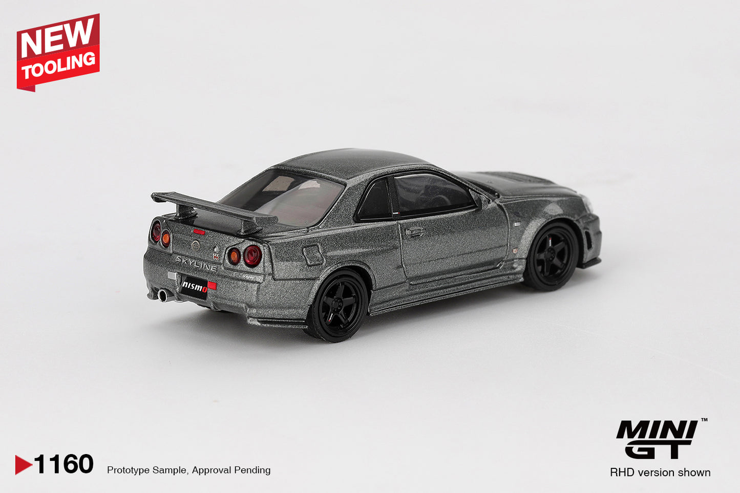 *Pre-Order*MINI GT 1160 Nissan Skyline GT-R Dark Metal Gray (NISMO BNR34 CRS Version)