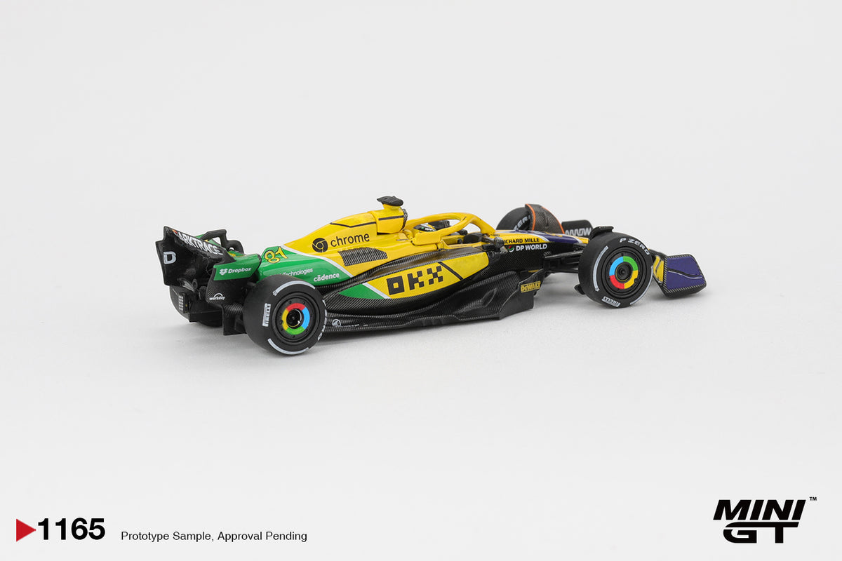 MINI GT 1165 McLaren MCL38 #81 Oscar Piastri 2024 F1 Monaco GP 2nd Place