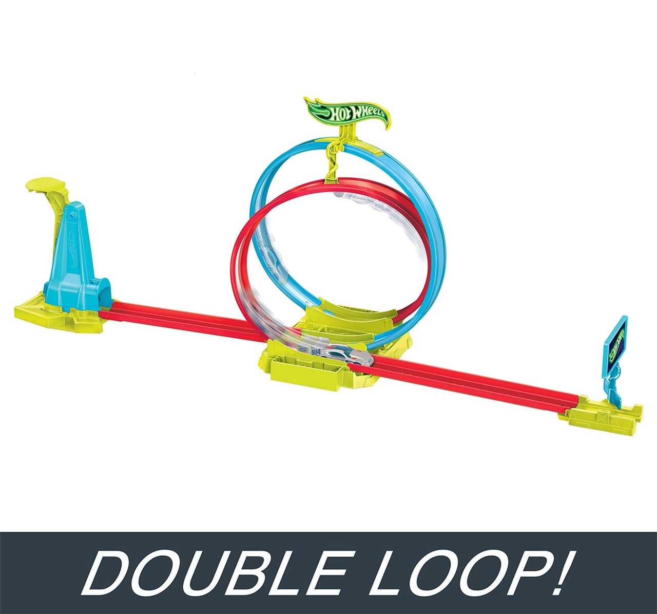 Hot Wheels Neon Speeders Laser Stunt Slamway Track Set