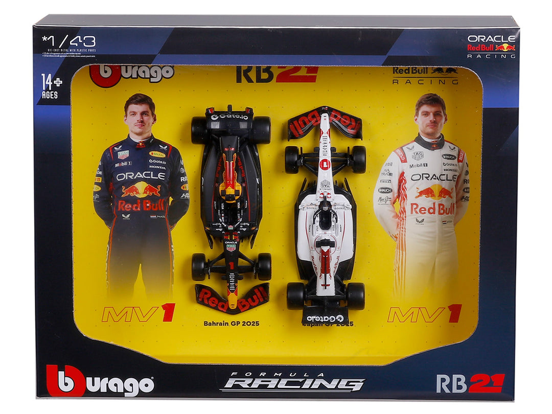 Bburago F1 2025 1:43 Twin Pack Oracle Red Bull RB21 Max Verstappen