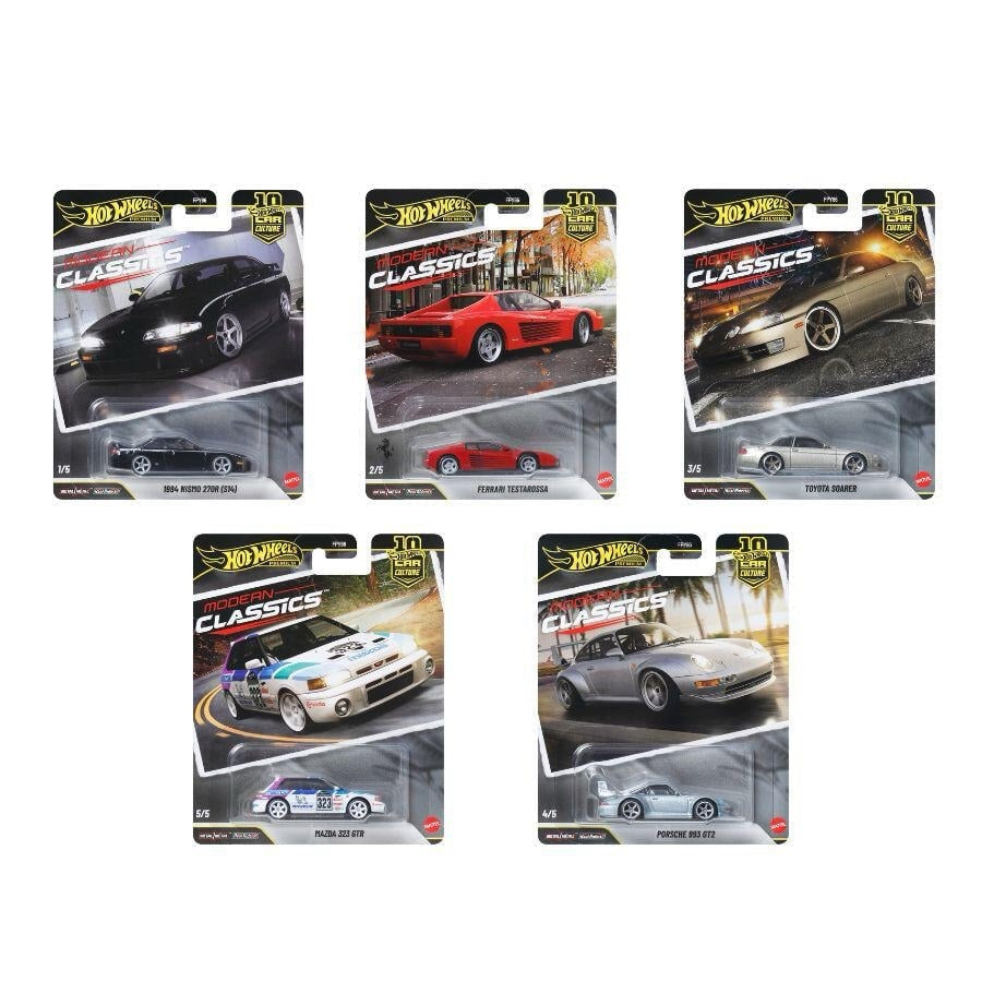 Imported Hotwheels Premium Modern Classics set of 5 cars
