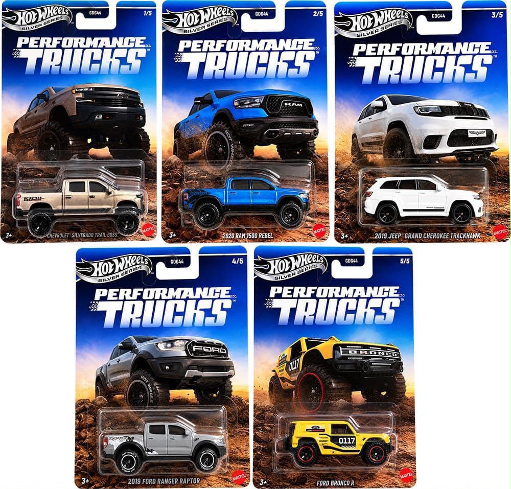 Pre-Order: Hotwheels Silver Series Performance Trucks