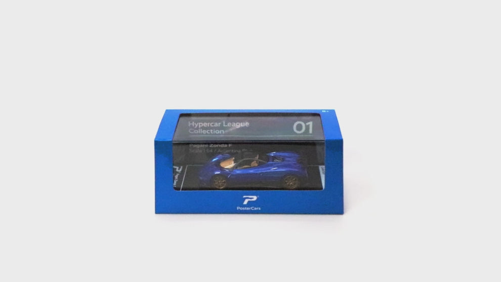 PosterCars H01 - Pagani Zonda F (Argentina Blue)