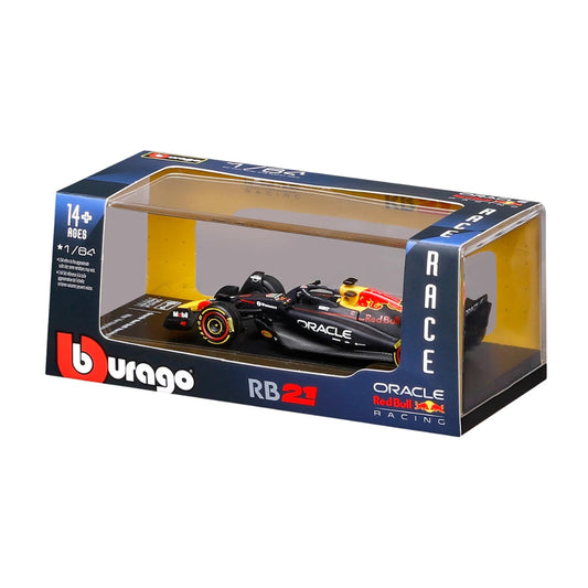 Bburago 2025 Red Bull RB21 Max Verstappen - Scale 1 : 64 Diecast Scale Model with Acrylic Case