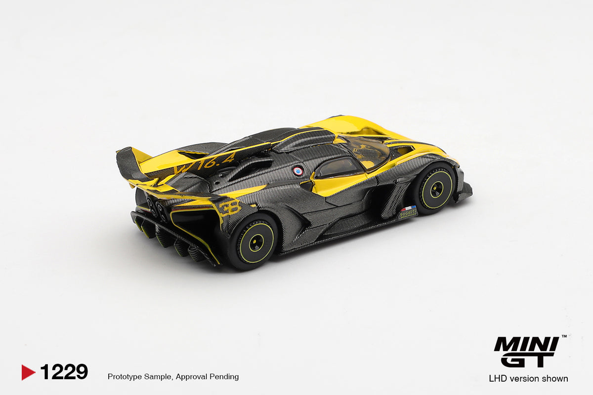 MINI GT 1229 Bugatti Bolide Yellow