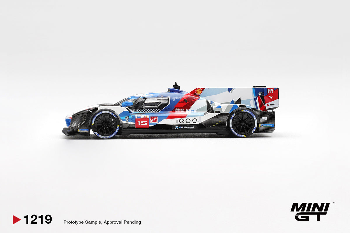 MINI GT 1219 BLISTER BMW M Hybrid V8 Hypercar #15 BMW M TEAM WRT 2024 Le Mans 24 Hrs