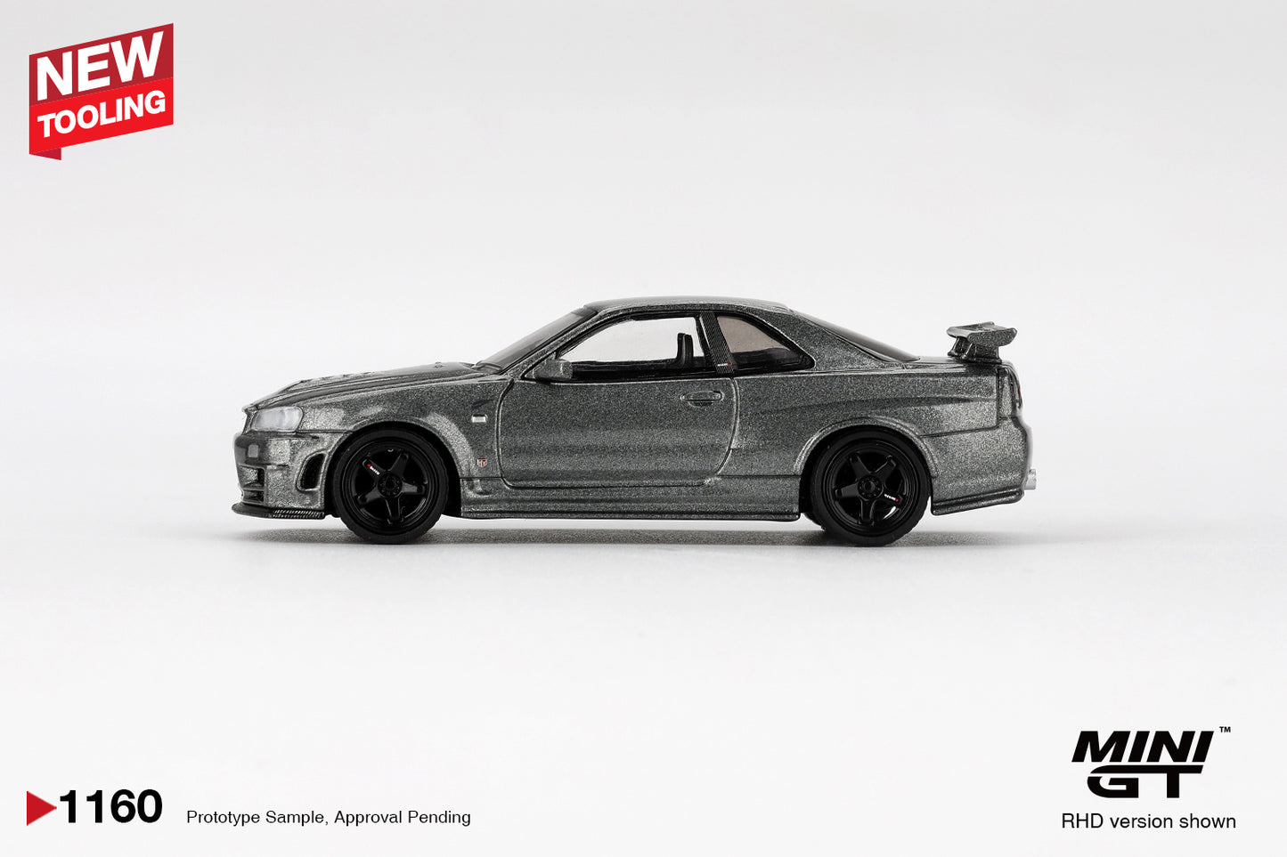*Pre-Order*MINI GT 1160 Nissan Skyline GT-R Dark Metal Gray (NISMO BNR34 CRS Version)