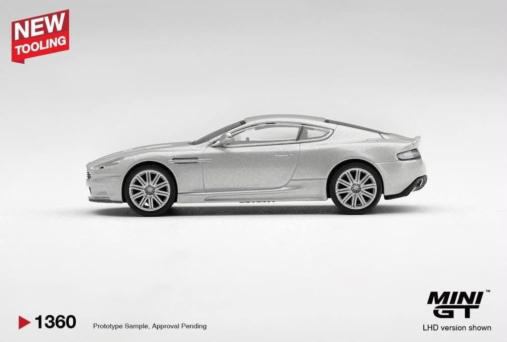 *PRE ORDER* MINI GT 1360 ASTON MARTIN DBS 2008 LIGHTNING SILVER