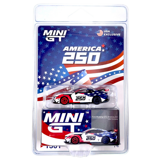 MINI GT 1301 Ford Mustang GTD America 250 USA Exclusive LHD- Limited Edition