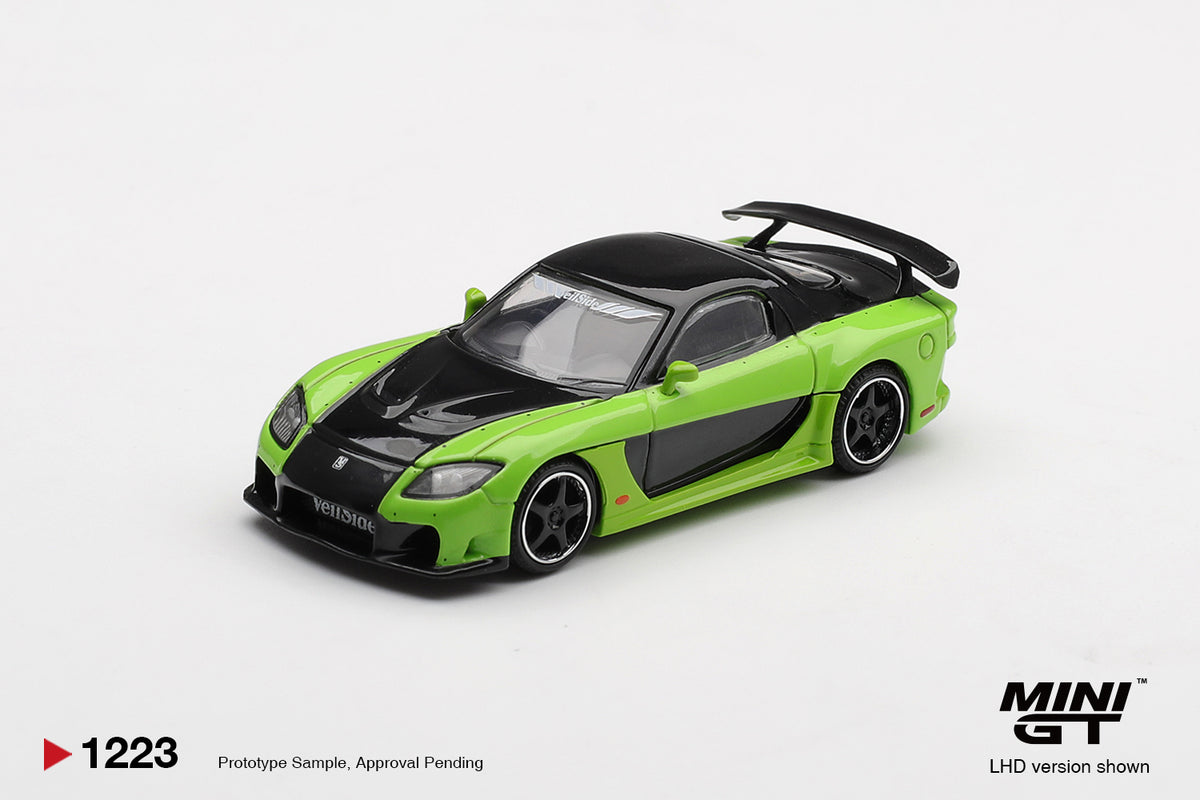 MINI GT 1223 MAZDA RX-7 VEILSIDE FORTUNE7 GREEN