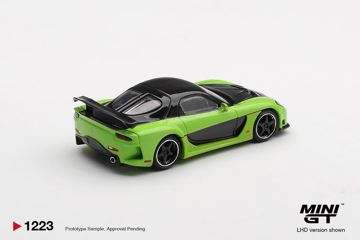 MINI GT 1223 MAZDA RX-7 VEILSIDE FORTUNE7 GREEN