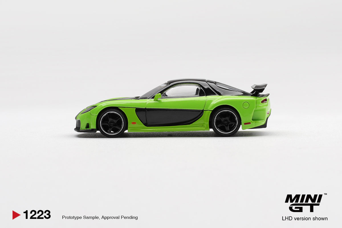 MINI GT 1223 MAZDA RX-7 VEILSIDE FORTUNE7 GREEN