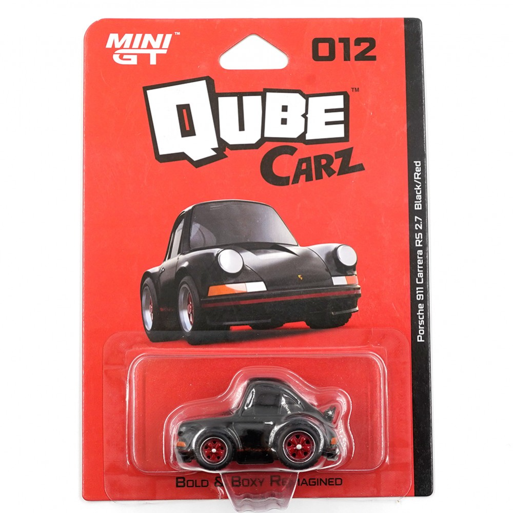 MINI GT Qube Carz Porsche 911 Carrera RS 2.7 Black/Red