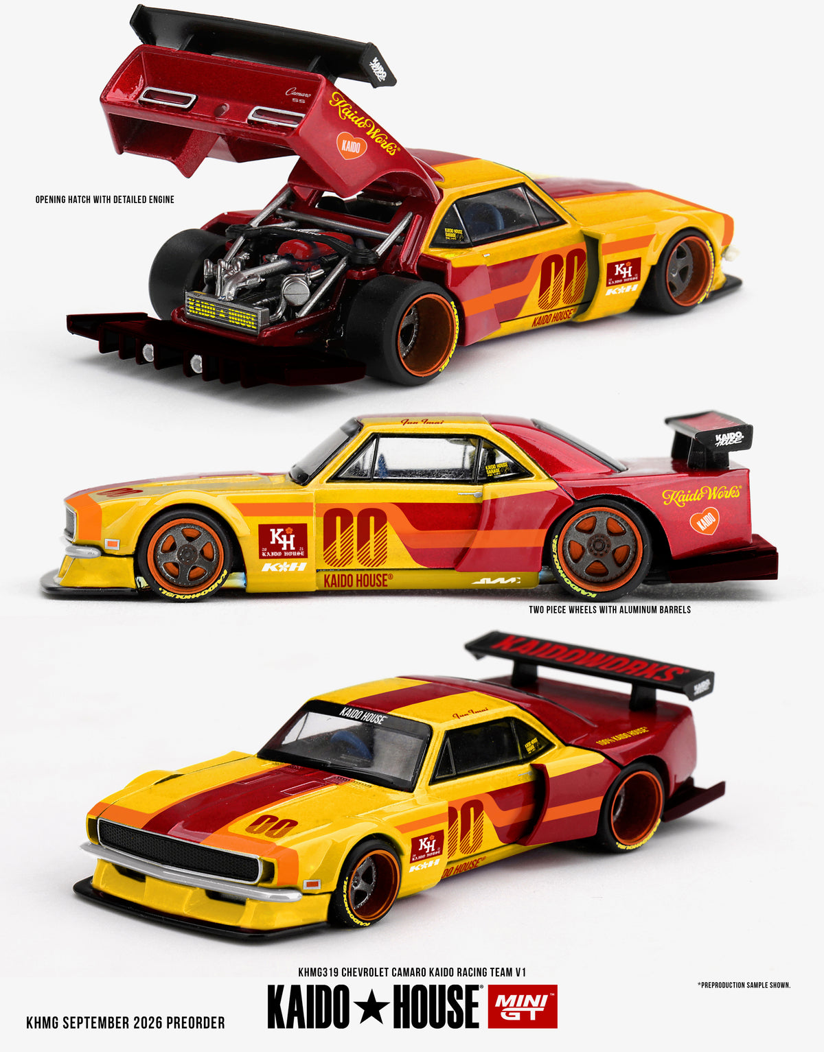 *PREORDER* KAIDOHOUSE X MINI GT CHEVROLET CAMARO KAIDO RACING TEAM V1