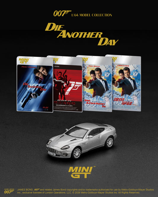 *PRE ORDER* MINI GT MGT00926-007E ASTON MARTIN V12 VANQUISH "DIE ANOTHER DAY"