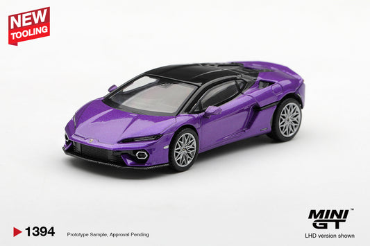 *PREORDER* MINI GT 1394 BLISTER LAMBORGHINI TEMERARIO VIOLA PASIFAE