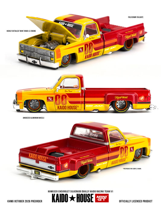 *PREORDER* KAIDOHOUSE X MINI GT CHEVROLET SILVERADO DUALLY KAIDO RACING TEAM V1