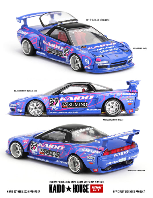 *PRE ORDER* KAIDOHOUSE X MINI GT HONDA NSX KAIDO HOUSE NOSTALGIC CLASSICS