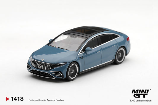 *PREORDER* MINI GT 1418 MERCEDES-AMG EQS 53 BLUE