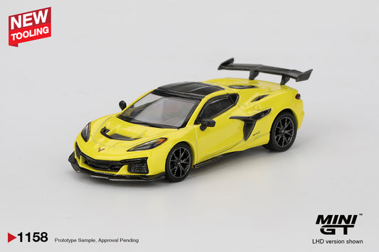 MINI GT 1249 Chevrolet Corvette ZR1 Accelerate Yellow