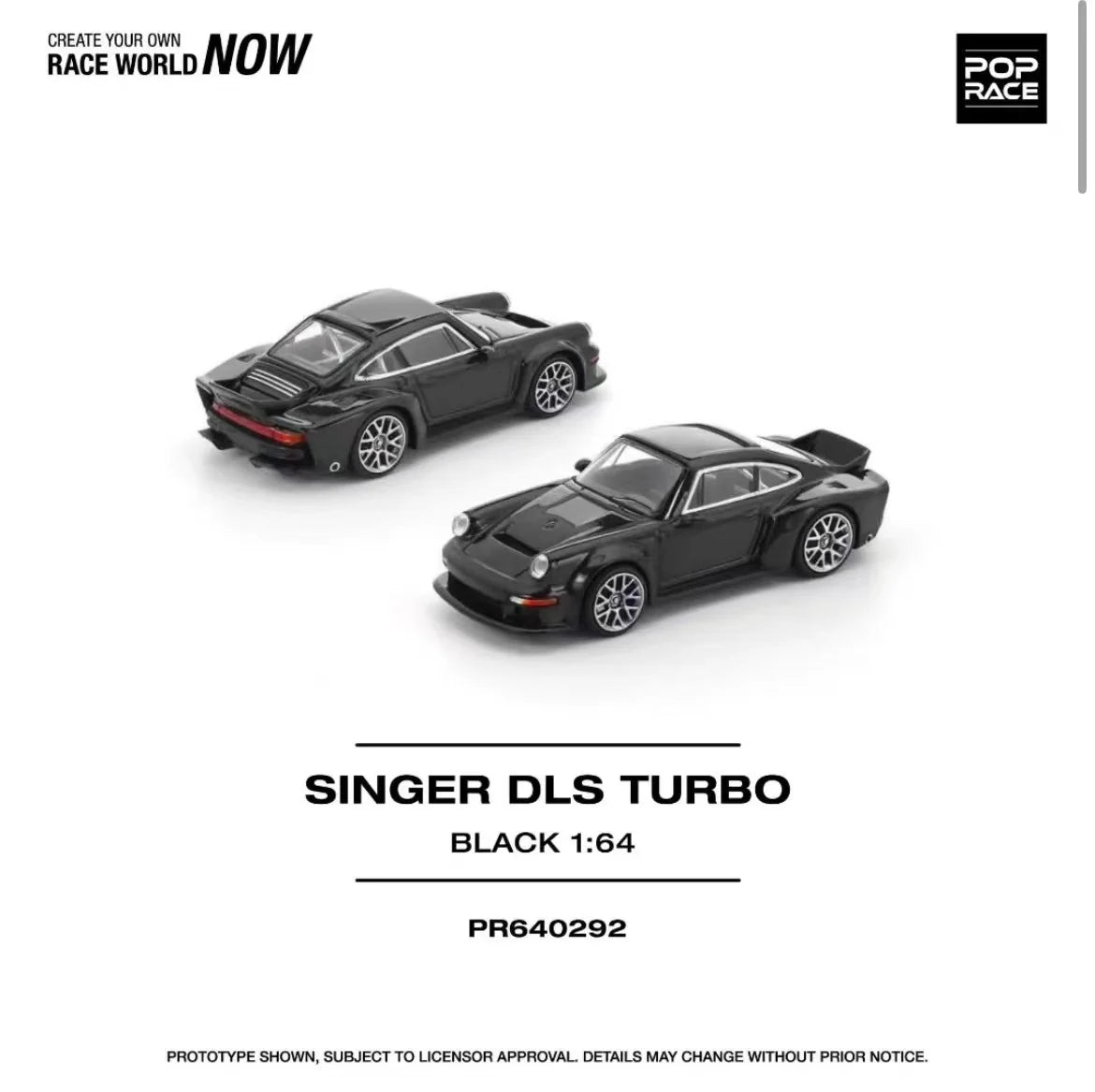 POPRACE PORSCHE SINGER DLS TURBO (ROAD) BLACK PR640292