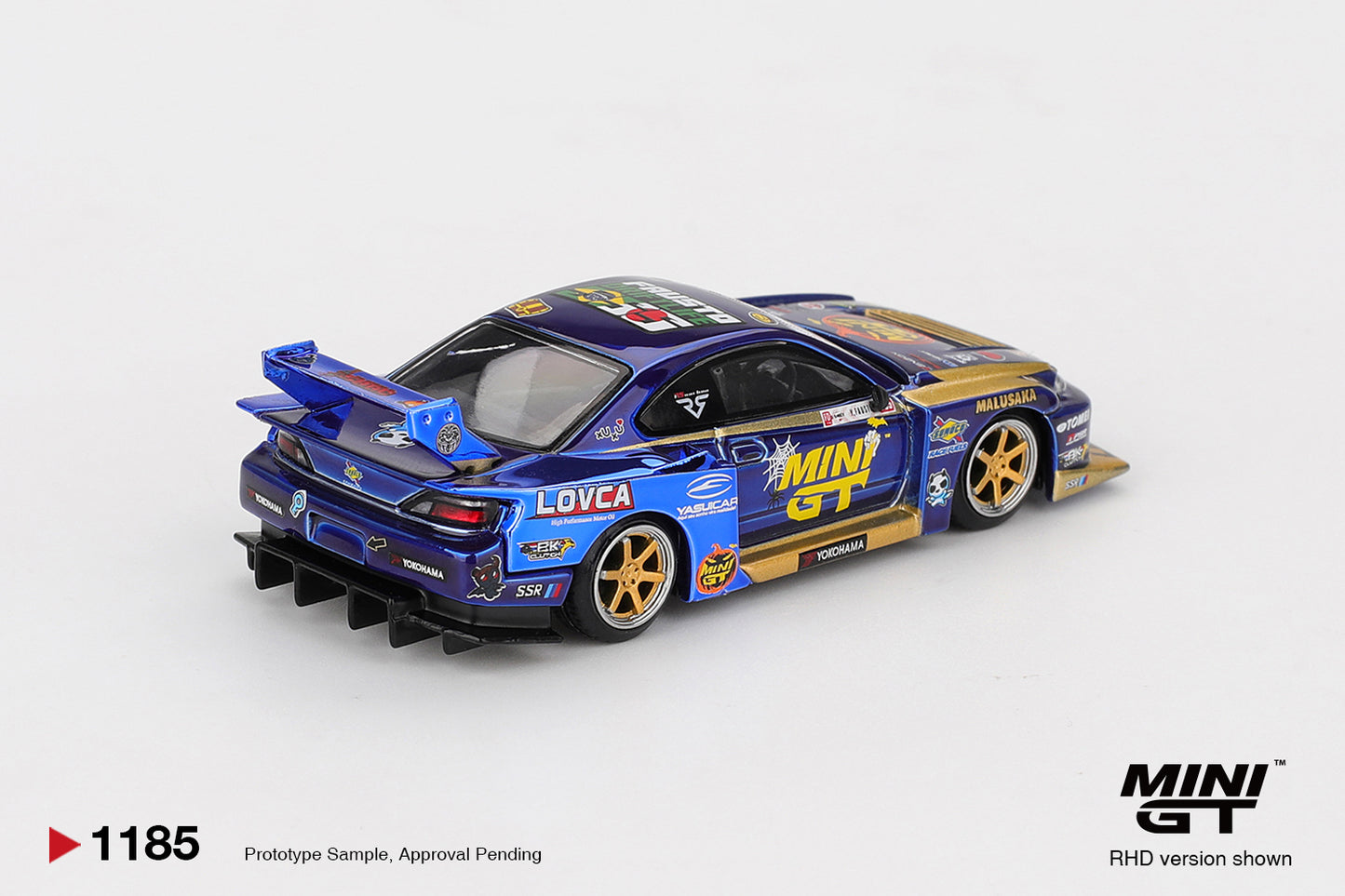 PRE-ORDER: Mini GT 1185 Nissan Silvia (S15) 555 LB Super Silhouette Team Mini GT Liberty Walk 2025