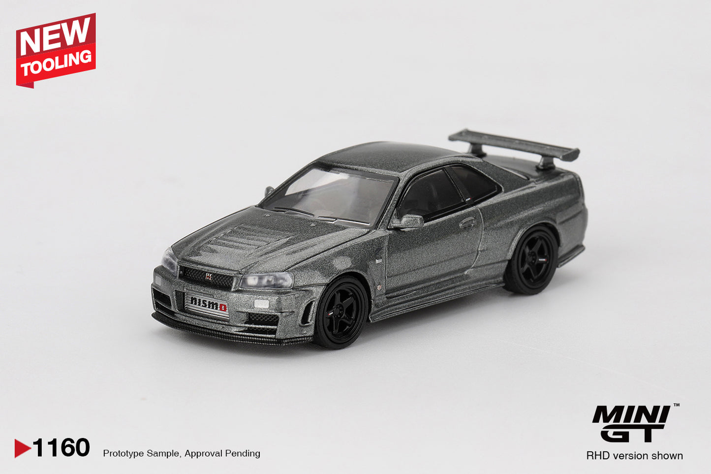 *Pre-Order*MINI GT 1160 Nissan Skyline GT-R Dark Metal Gray (NISMO BNR34 CRS Version)