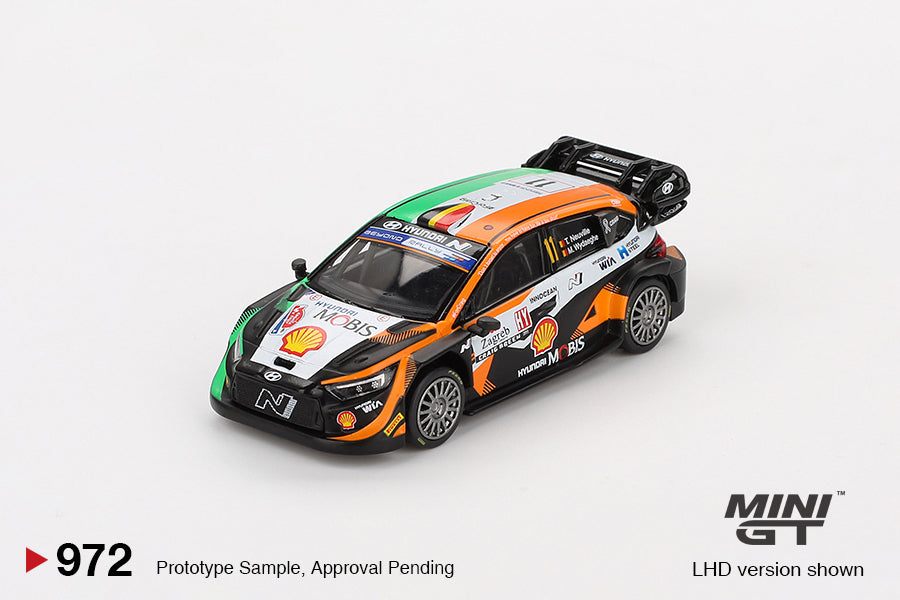 Mini GT 972 : Hyundai i20 N Rally1 #11 2023 Rally Croatia Power Stage Winner (BOX)