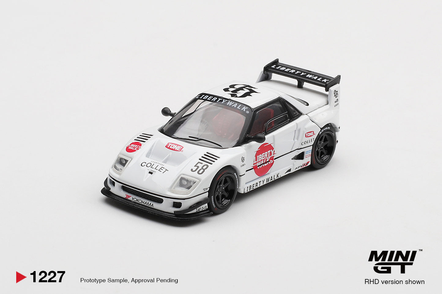 MINI GT 1227 Mazda AZ-1 Liberty Walk LB40 LB-Hinomaru