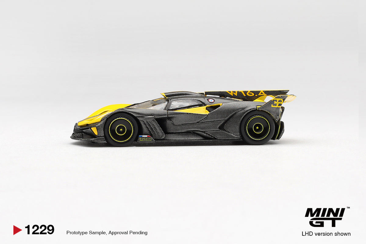 MINI GT 1229 BLISTER Bugatti Bolide Yellow