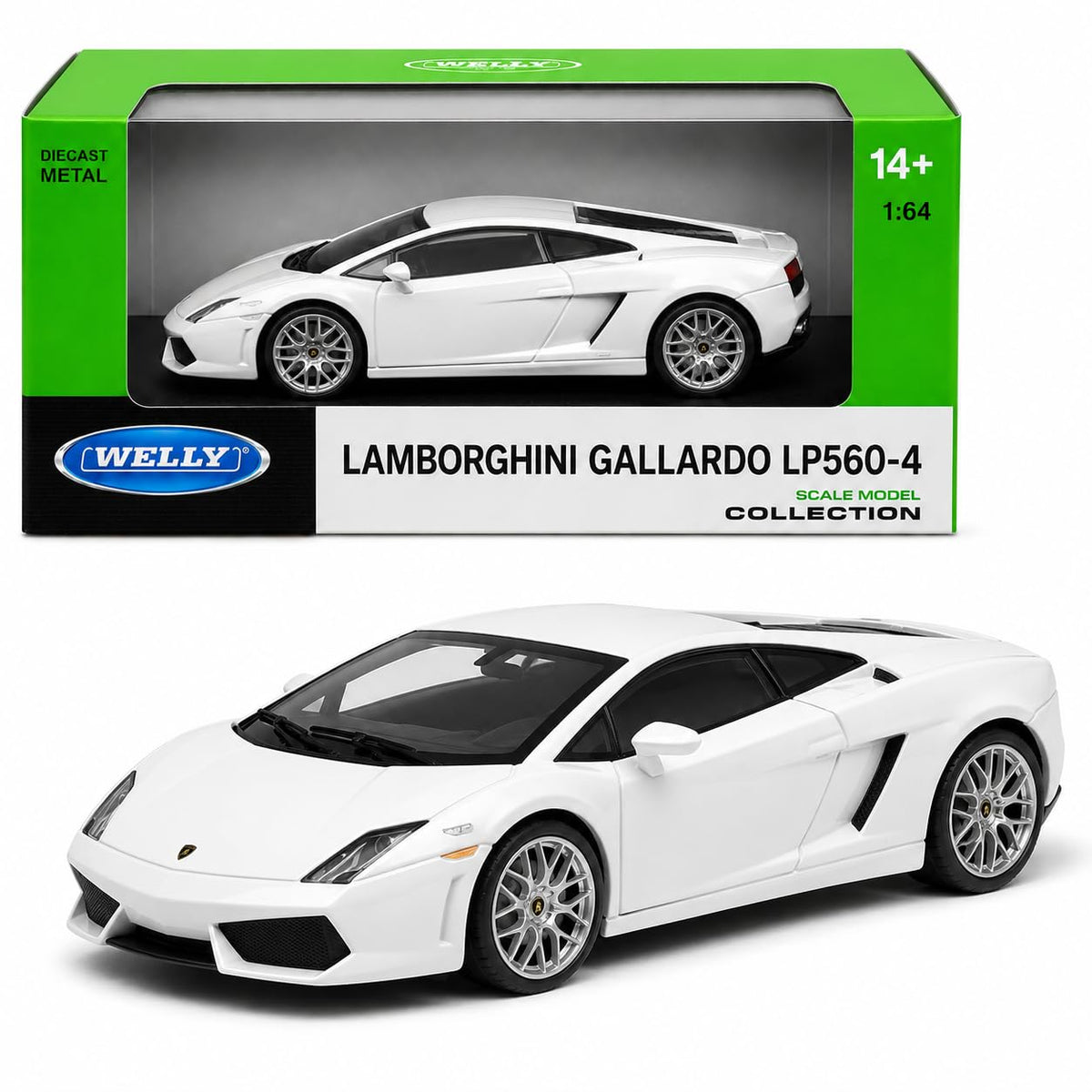 Welly Lamborghini Gallardo LP560-4 White Die-Cast Metal Model Car