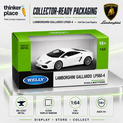 Welly Lamborghini Gallardo LP560-4 White Die-Cast Metal Model Car