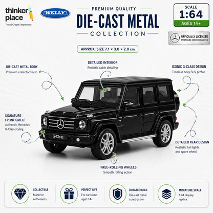 Welly Mercedes-Benz G-Class Black Die-Cast Metal Model Car