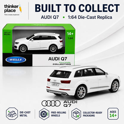 Welly Audi 2015 Q7 White Die-Cast Metal Model Car