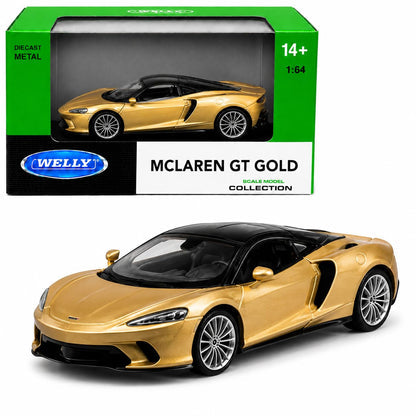 Welly McLaren GT Gold Die-Cast Metal Model Car
