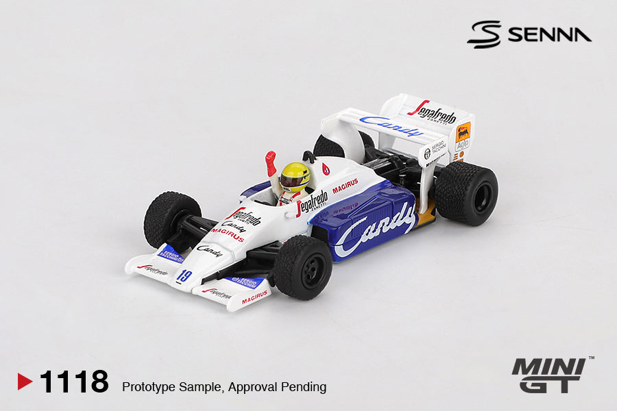 *Pre-Order* MINI GT 1118 Toleman TG184 #19 Ayrton Senna 1984 Monaco Grand Prix 2nd Place