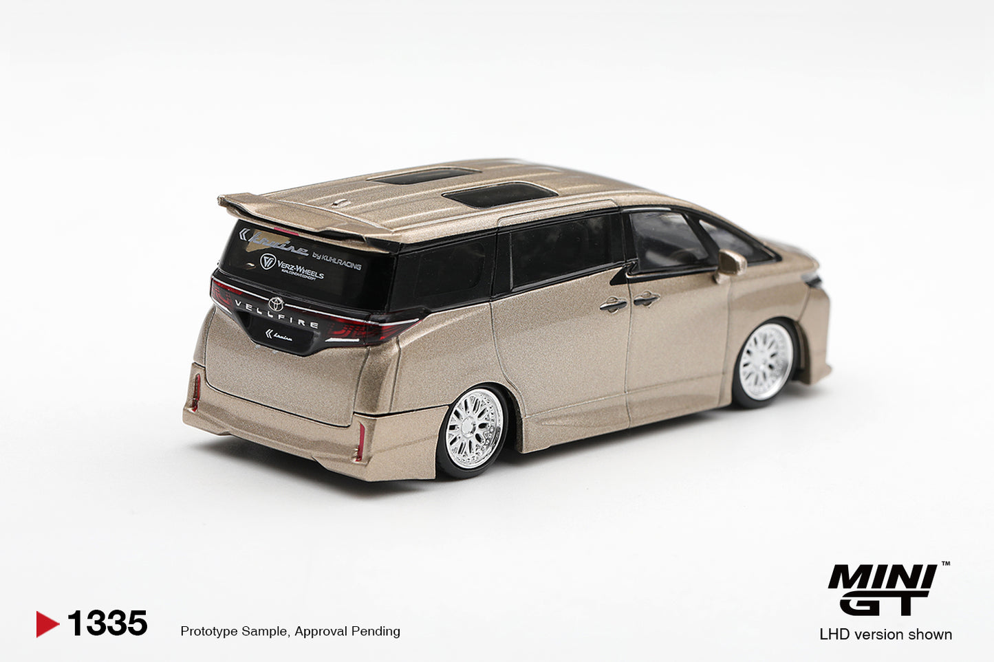*PRE ORDER* MINI GT 1335 Toyota Vellfire KUHL racing gold