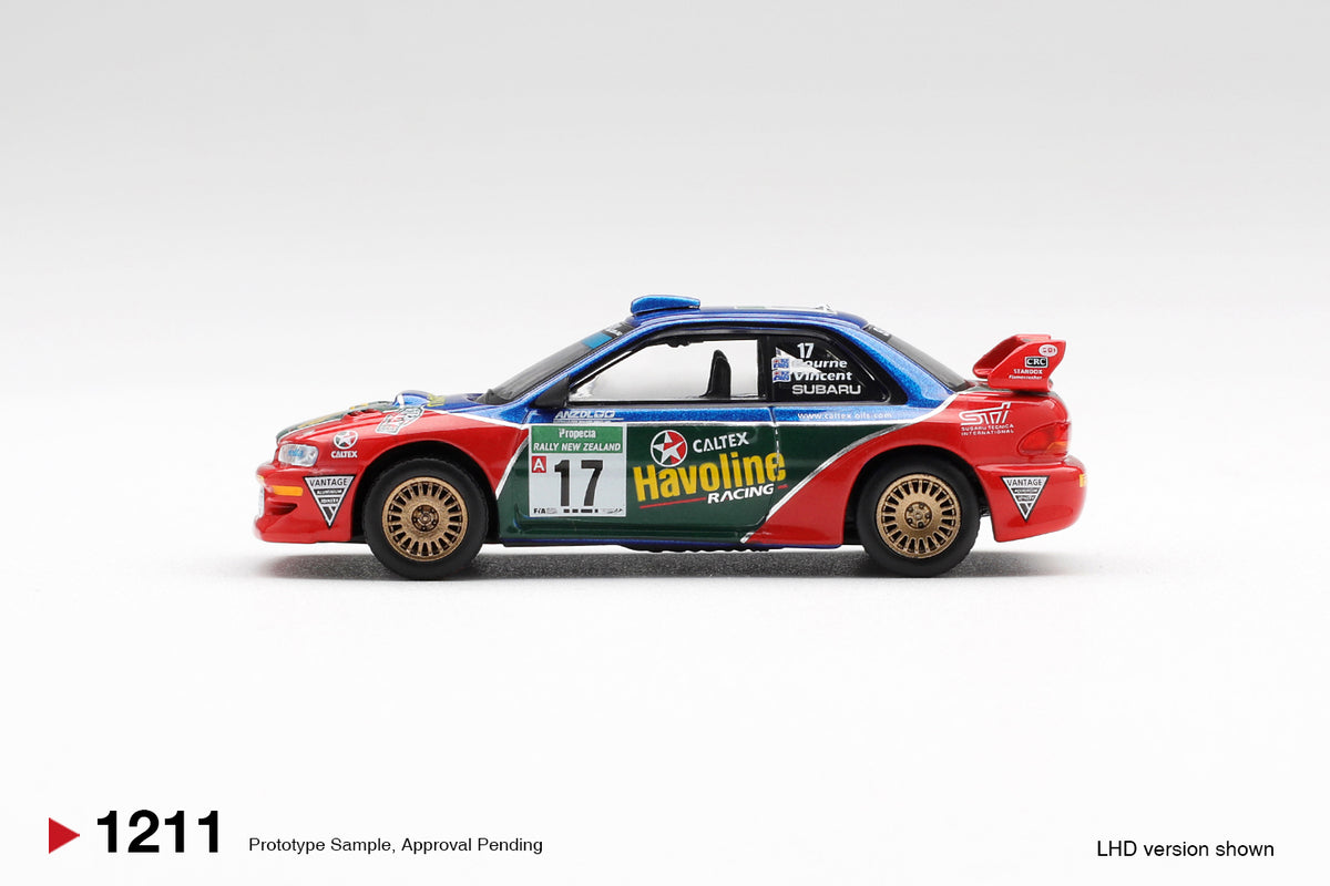 MINI GT 1211 Subaru Impreza WRC98 #17 2000 Rally New Zealand