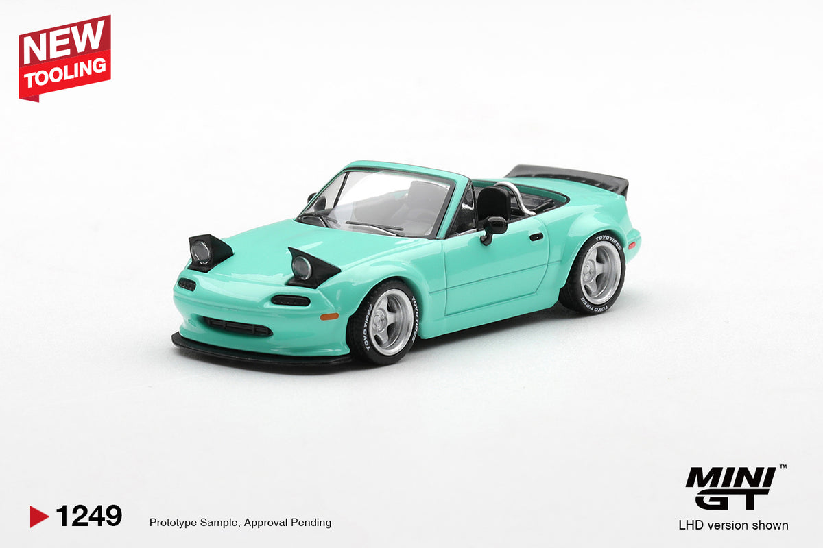 MINI GT 1249 Mazda MX-5 (NA) Pandem Mint Green