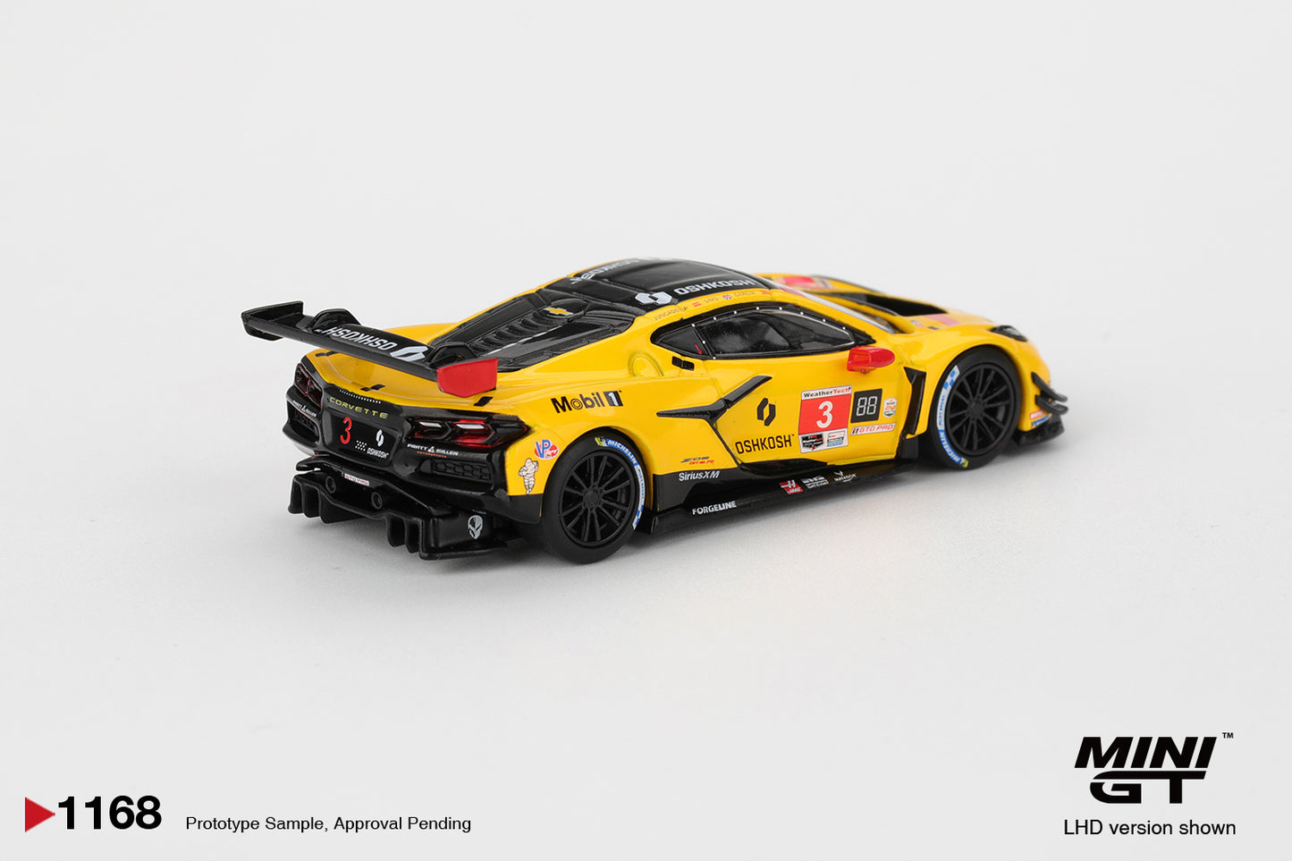 MINI GT 1168 Chevrolet Corvette Z06 GT3.R #3 Corvette Racing by Pratt Miller Motorsports 2025 IMSA Daytona 24 Hrs