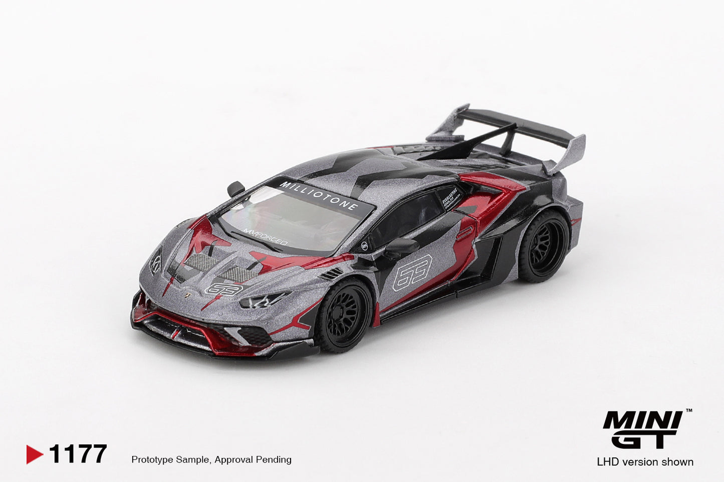PRE-ORDER: MINI GT 1177 LB★WORKS Lamborghini Huracán GT RONIN (Box package)