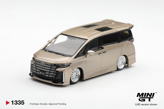 *PRE ORDER* BLISTER MINI GT 1335 Toyota Vellfire KUHL racing gold