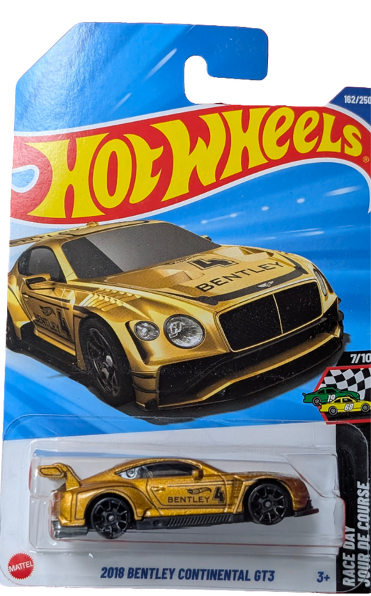 Hotwheels 2018 Bentley Continental GT3 Combo of 4 Cars