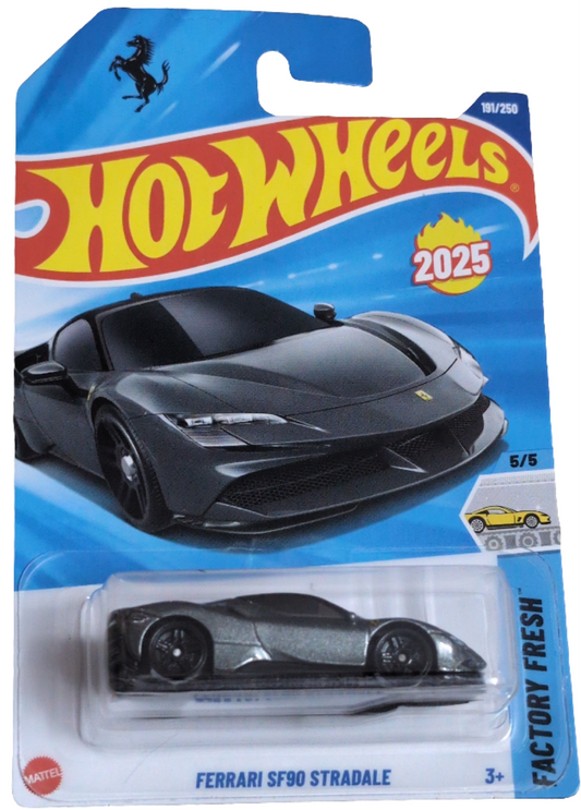 Hot Wheels Ferrari SF90 Stradale set of 4 cars (3 random hotwheels will be sent)